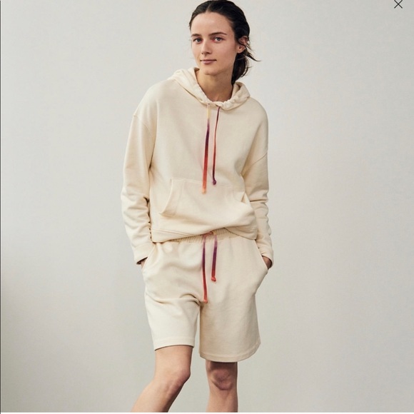 Madewell Other - SET Rainbow Drawstring Hoodie & Shorts